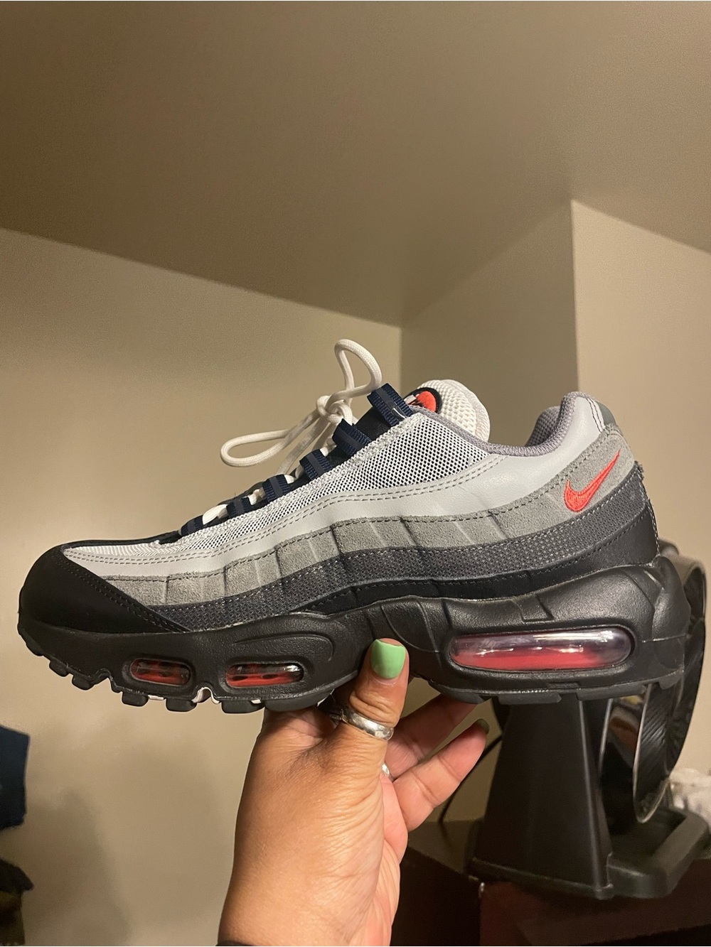 Nike Air Max 95 in Grey, Black & Red Accents